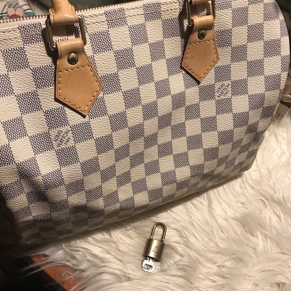 Auth Louis Vuitton speedy 30 azur - Picture 4 of 11
